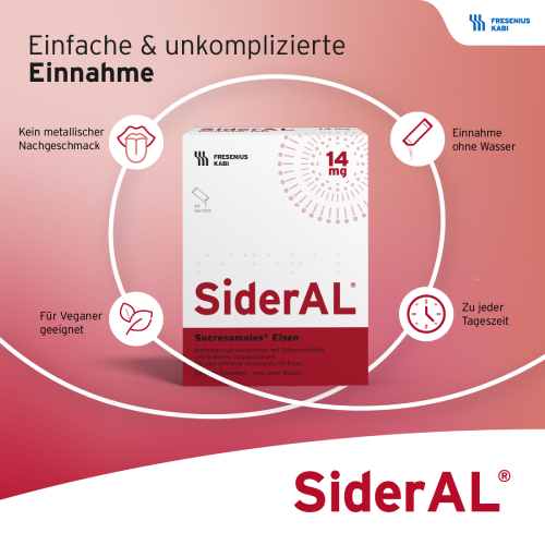SiderAL® Eisen 14mg Cola bei erhöhtem Eisenbedarf