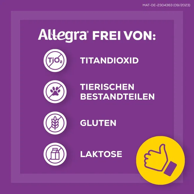 ALLEGRA Allergietabletten 20 mg Tabletten