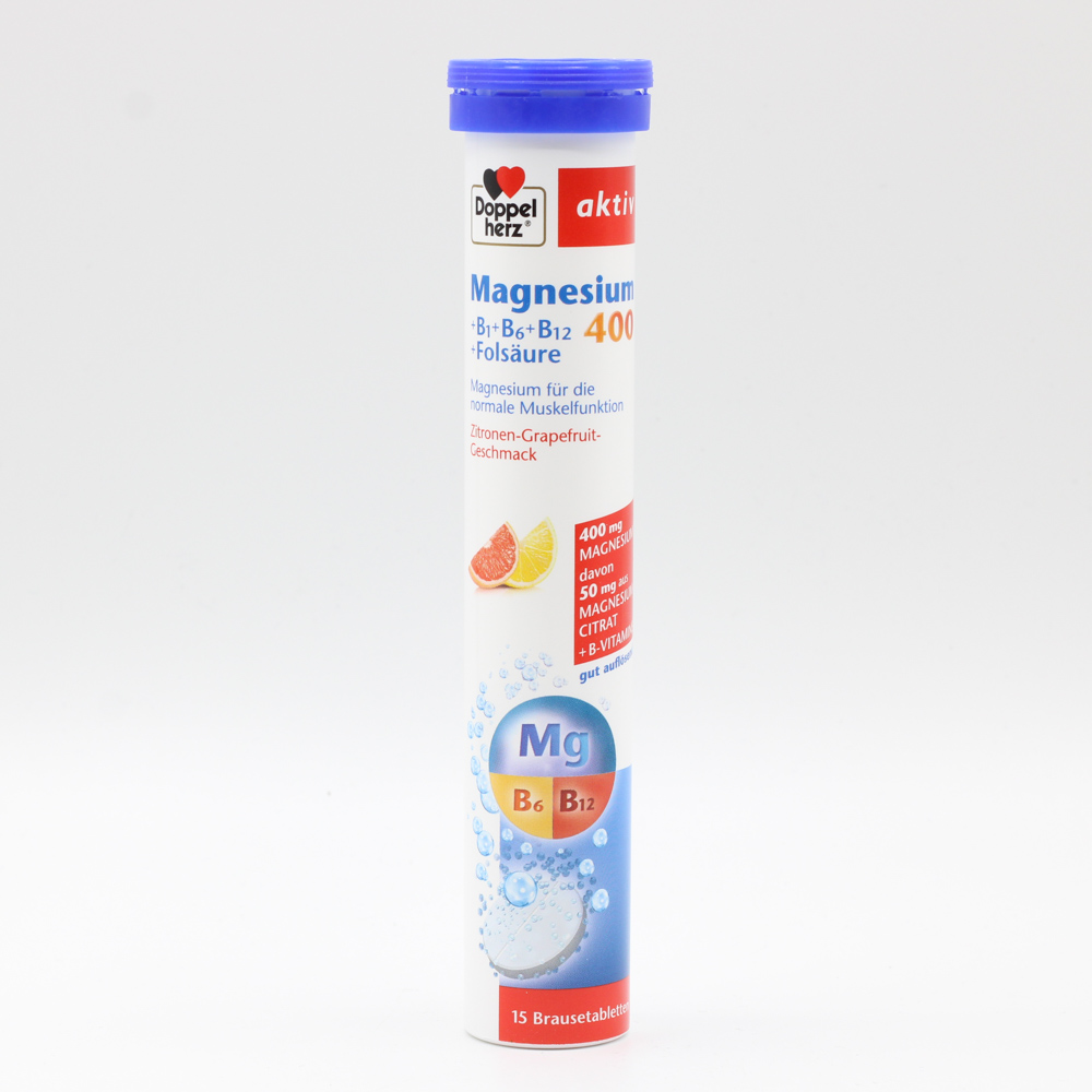 DOPPELHERZ Magnesium 400+B1+B6+B12+Folsäure BTA
