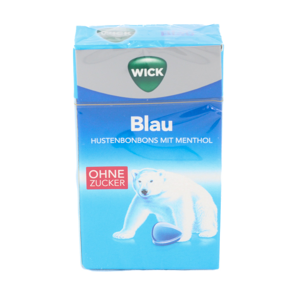WICK BLAU Menthol Bonbons o.Zucker Clickbox