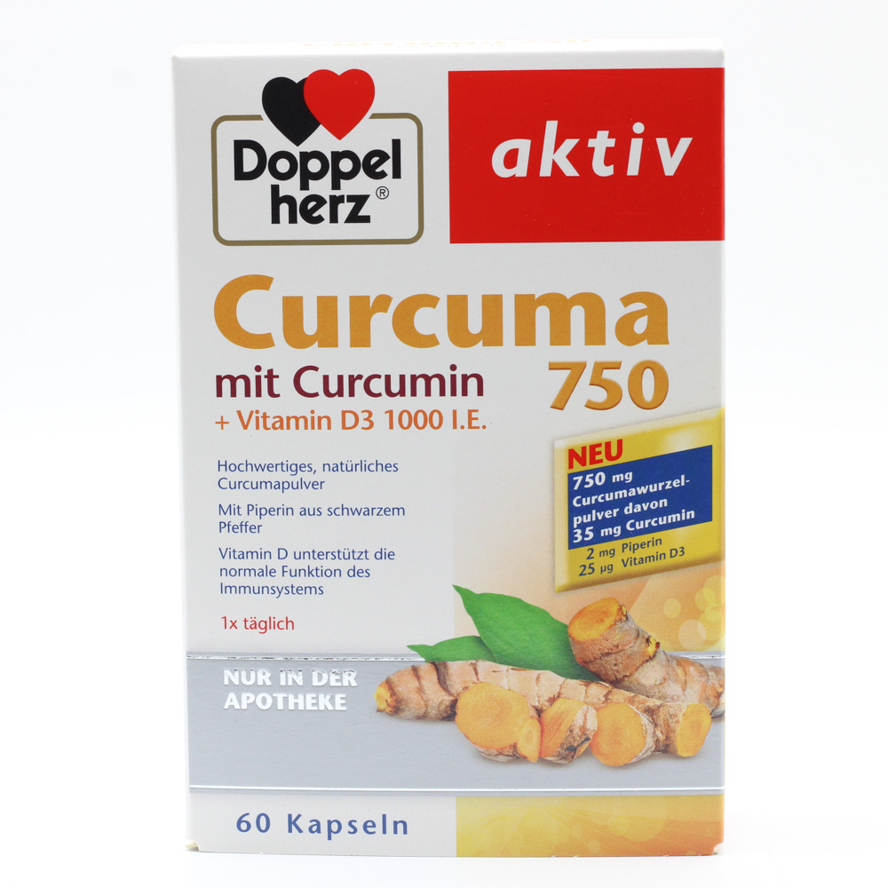 DOPPELHERZ Curcuma 750 Kapseln