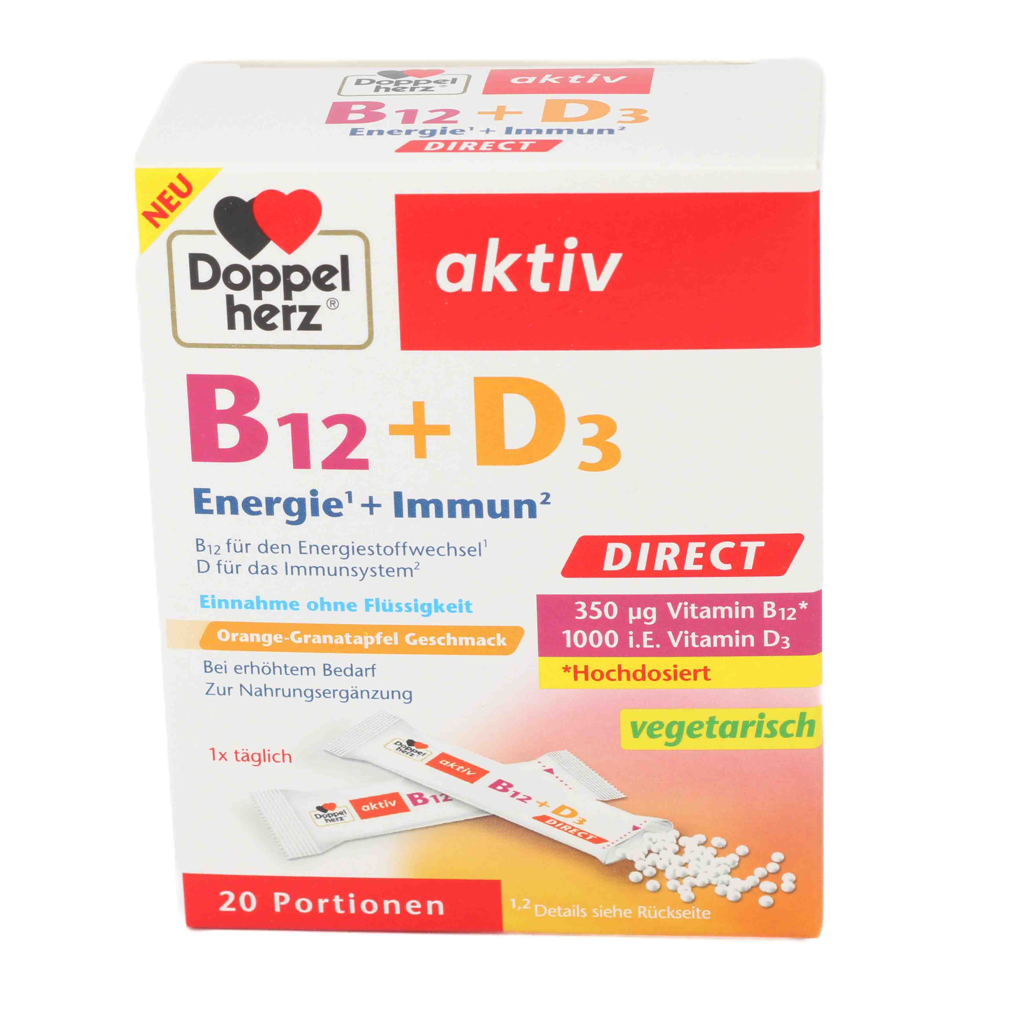 DOPPELHERZ B12+D3 DIRECT Pellets