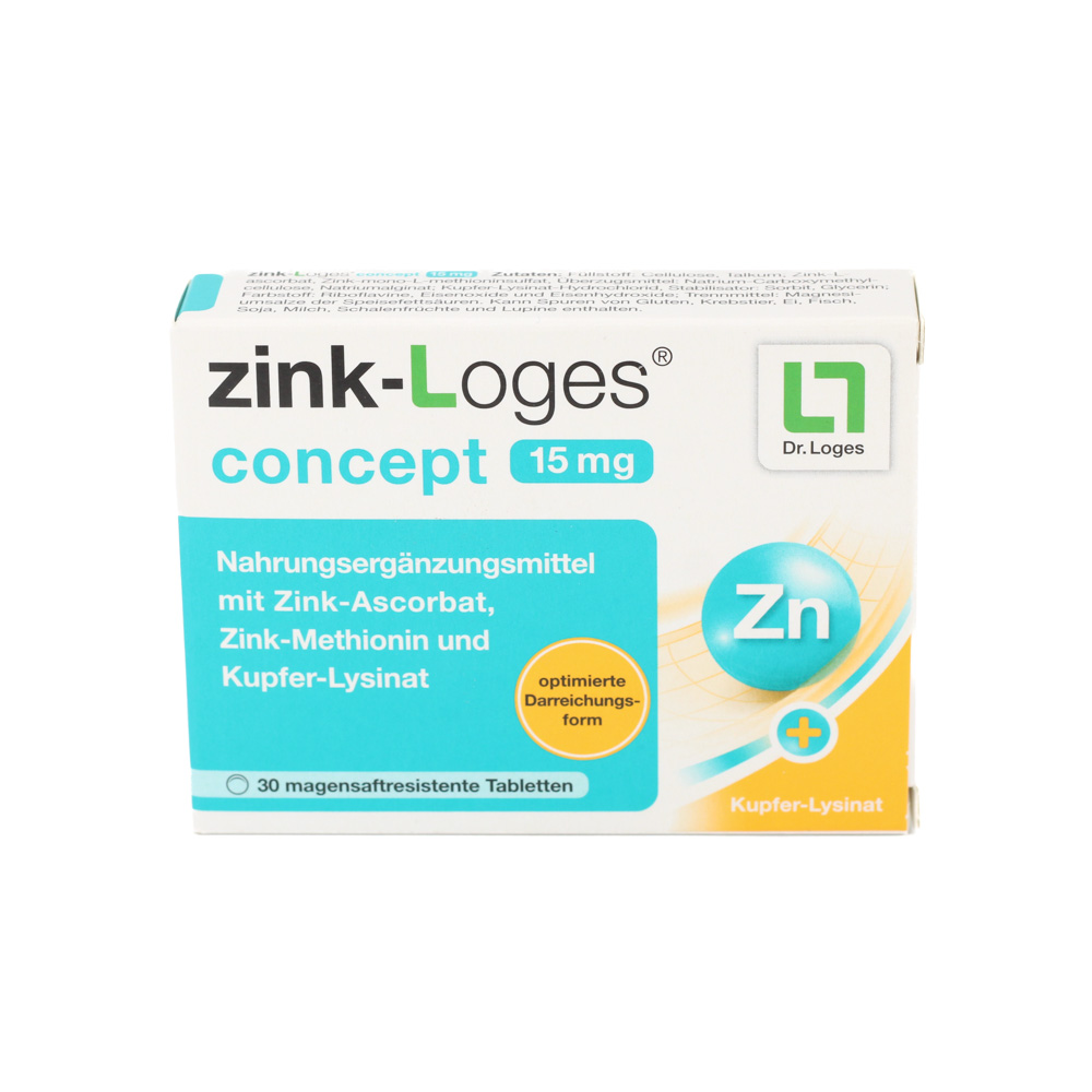 ZINK-LOGES concept 15 mg magensaftres.Tabletten