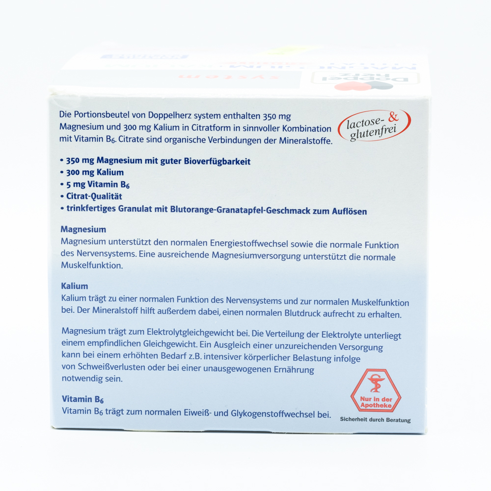 DOPPELHERZ Magnesium+Kalium Citrat system Granulat