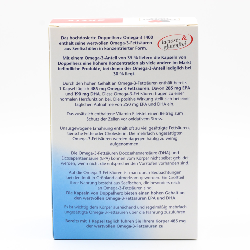 DOPPELHERZ Omega-3 1.400 Kapseln