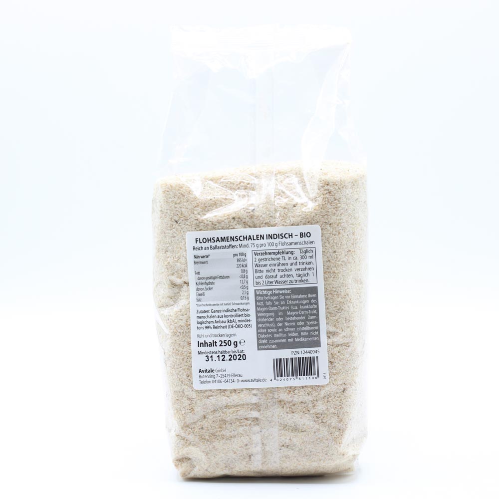 FLOHSAMENSCHALEN indisch Bio