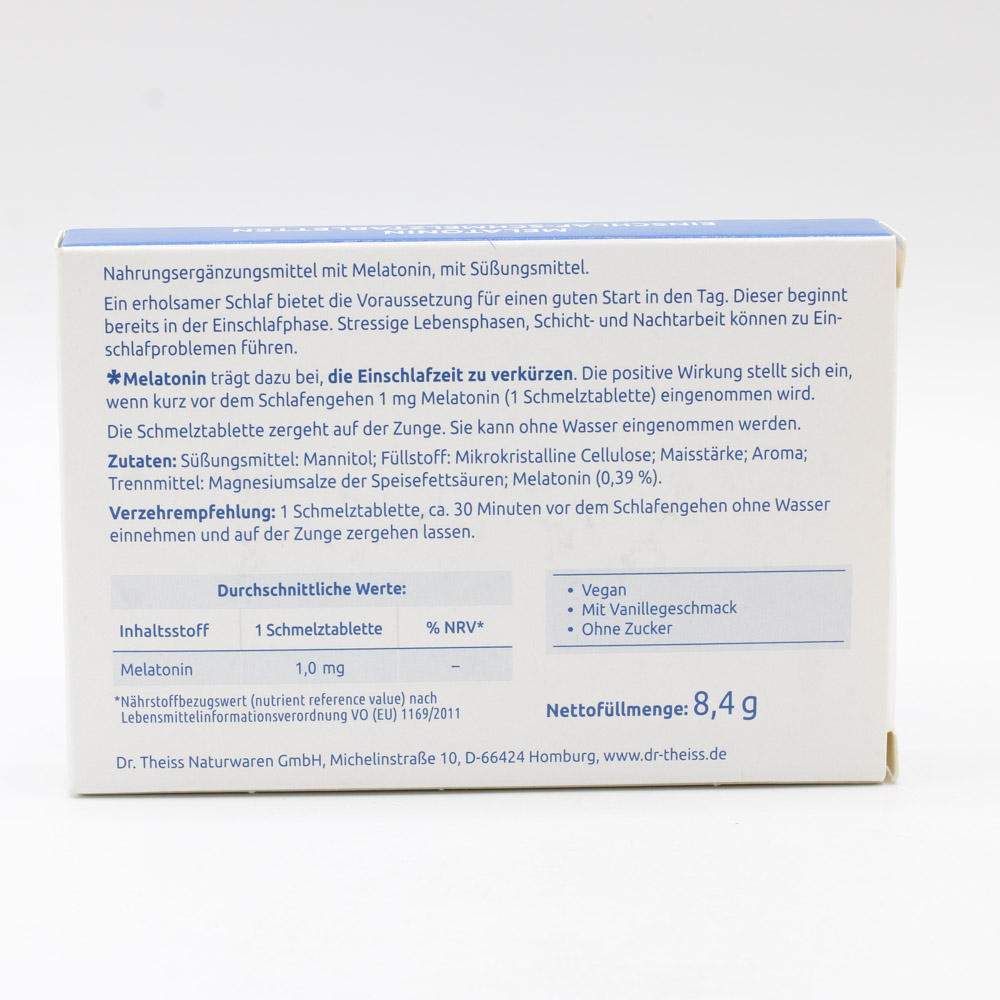 DR.THEISS Melatonin Einschlaf-Schmelztabletten