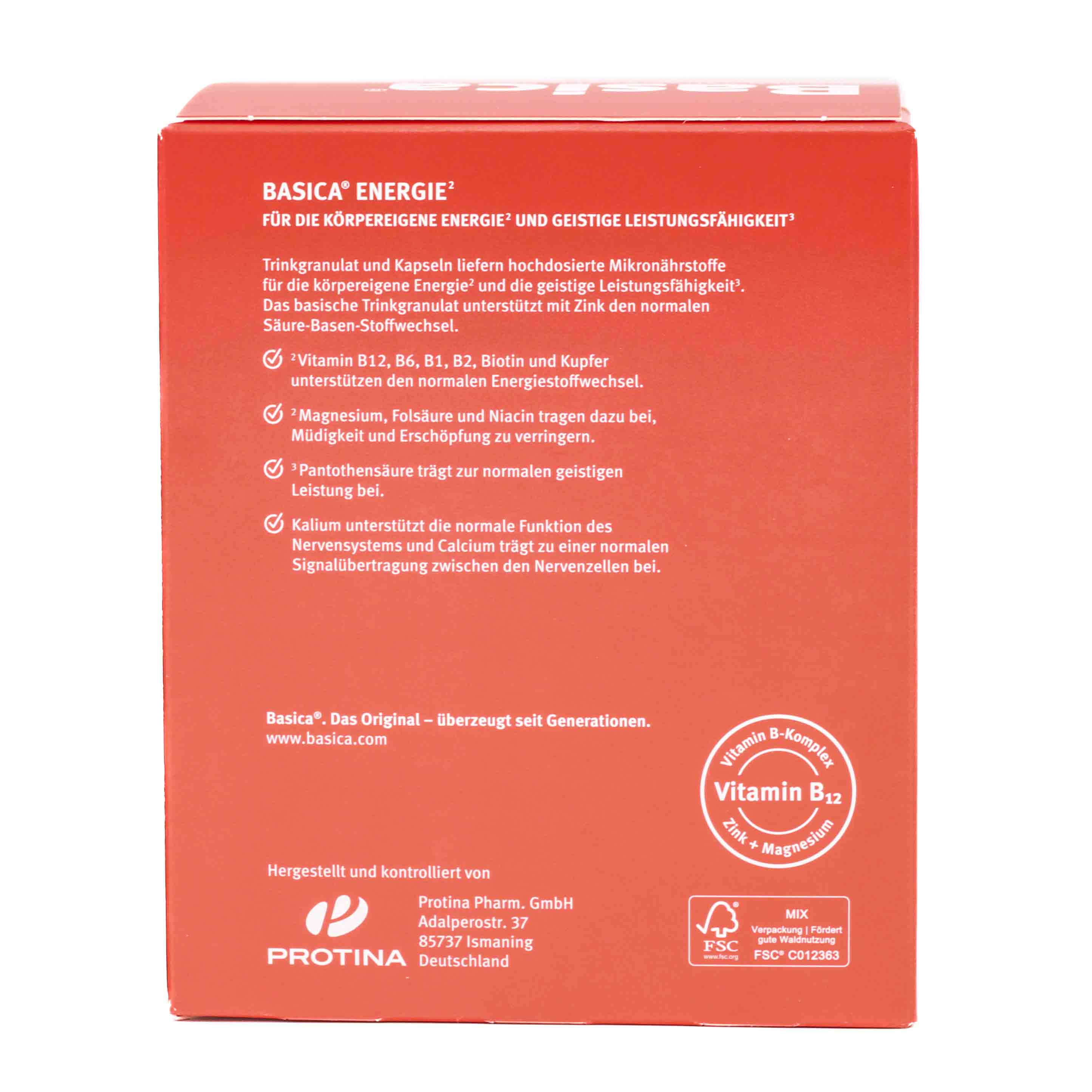 BASICA Energie Trinkgranulat+Kapseln f.30 Tage Kpg