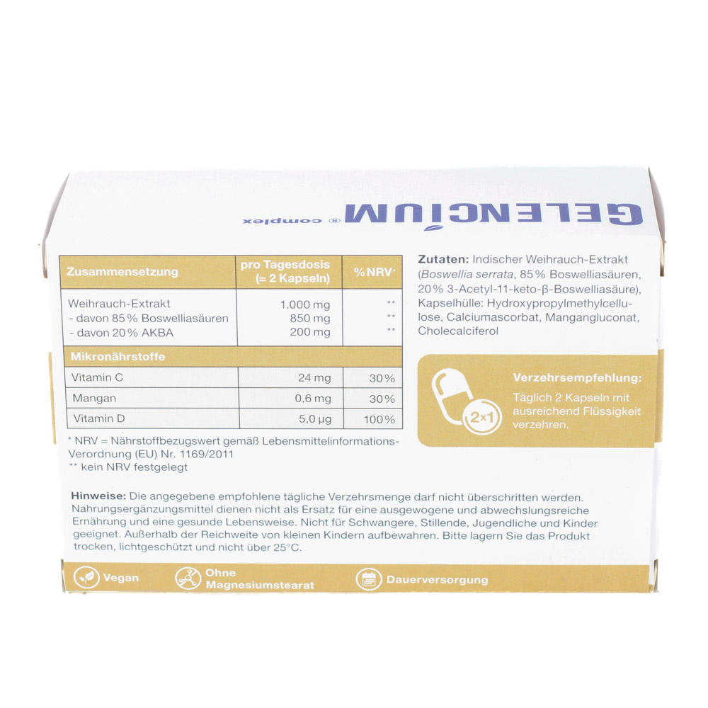 GELENCIUM Weihrauch Plus hochdosiert m.Vit.C Kaps.