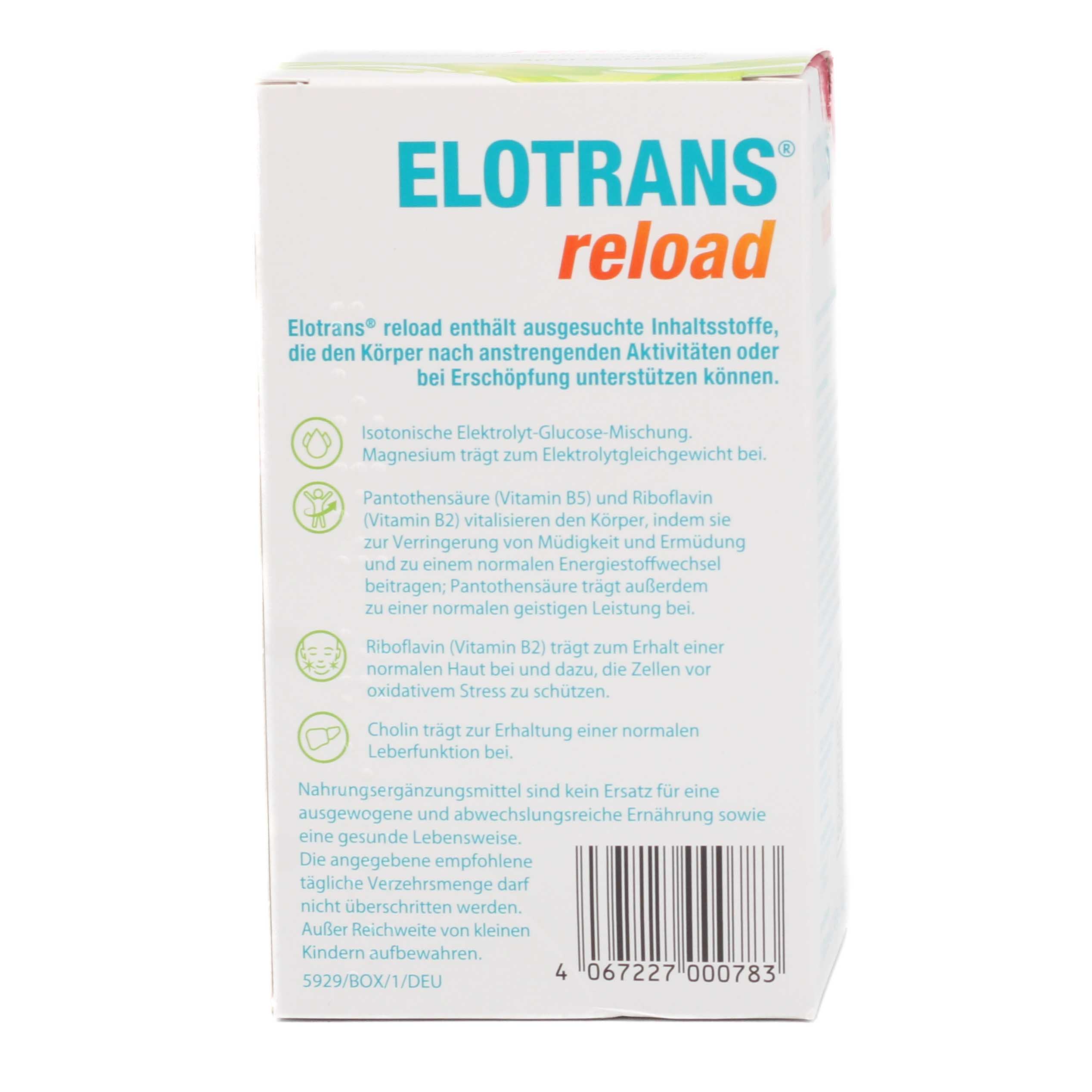 ELOTRANS reload Elektrolyt-Pulver Apfel Btl.