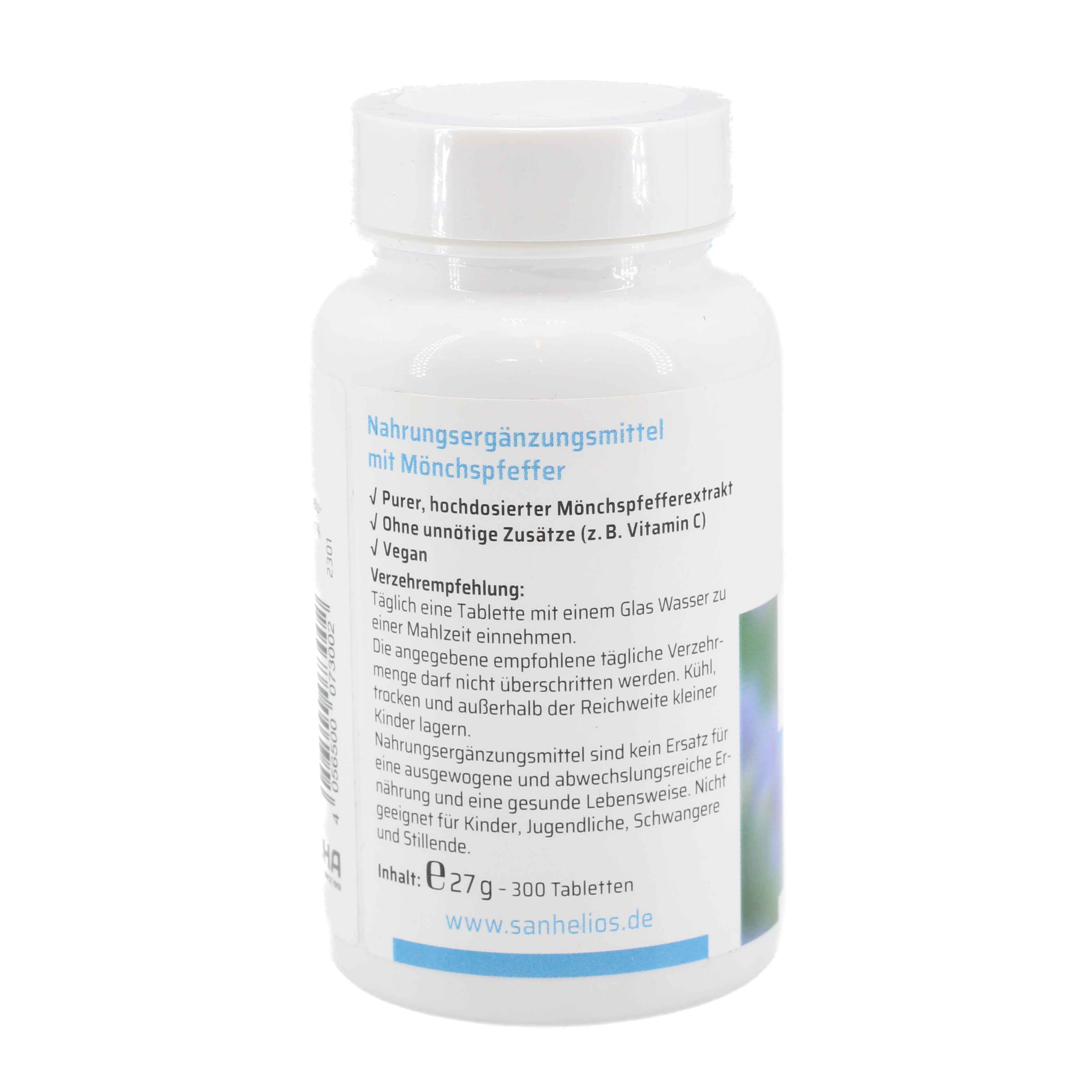 SANHELIOS Mönchspfeffer 10 mg Tabletten