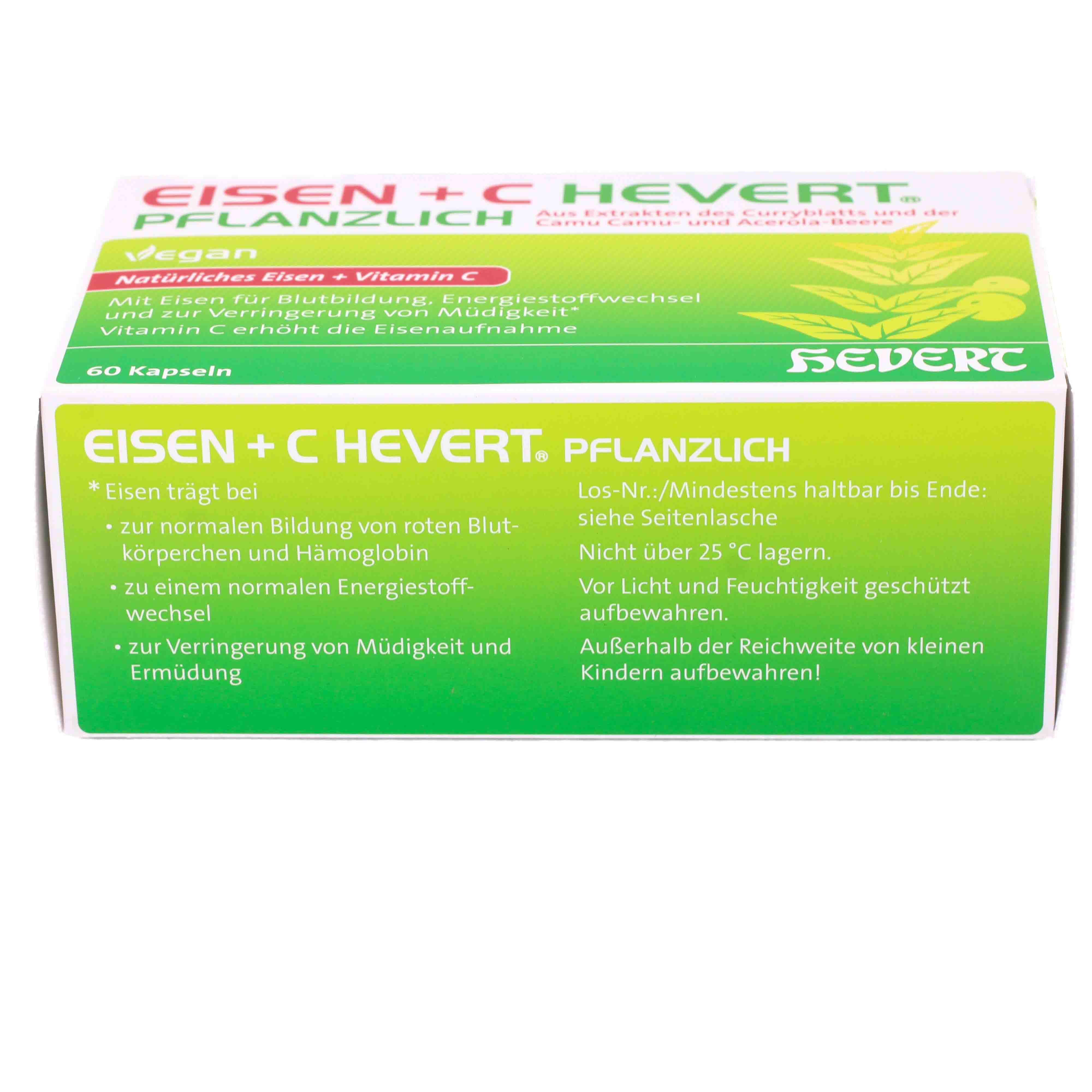 EISEN+C Hevert pflanzlich Kapseln