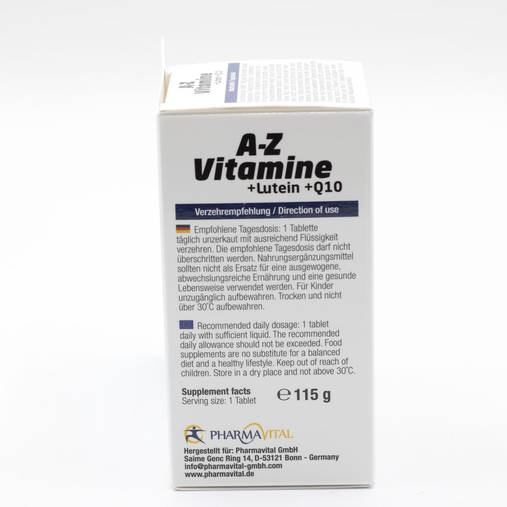 PHARMAVITAL A-Z Vitamine+Lutein+Q10 Tabletten