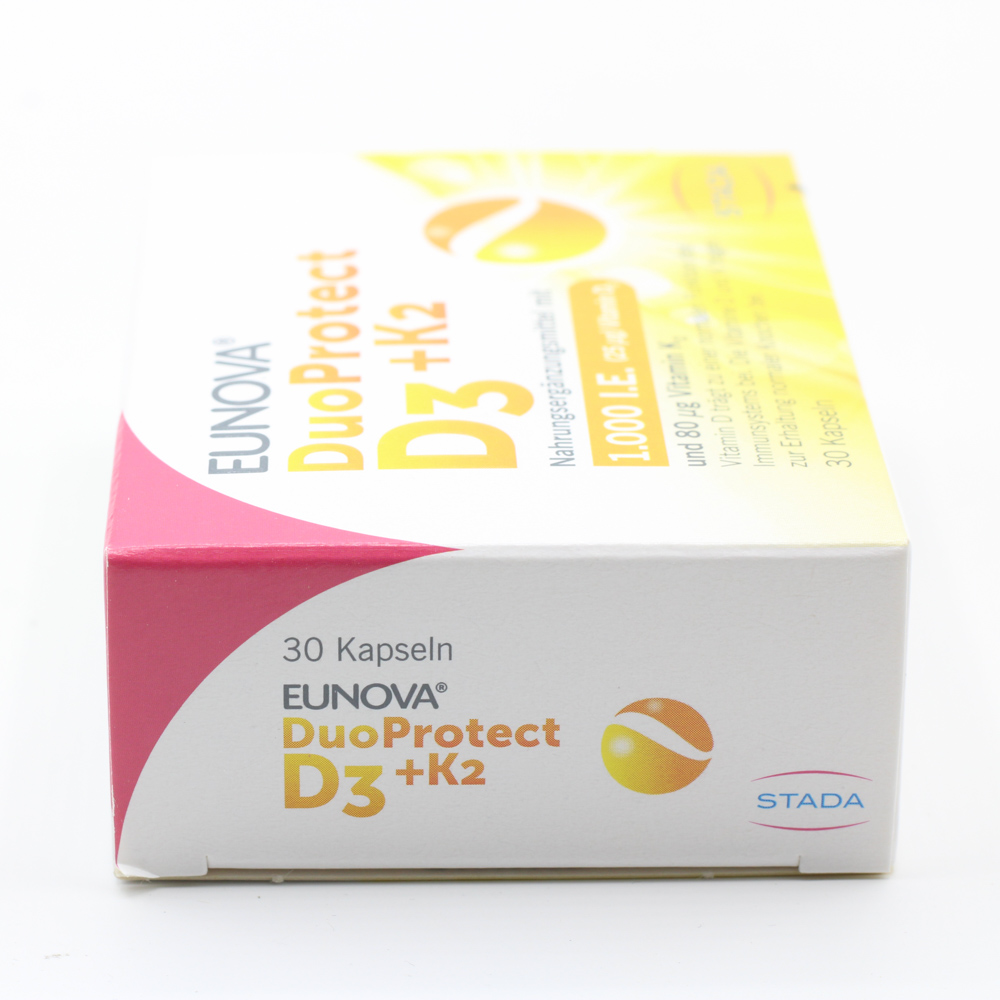 EUNOVA DuoProtect D3+K2 1000 I.E./80 μg Kapseln