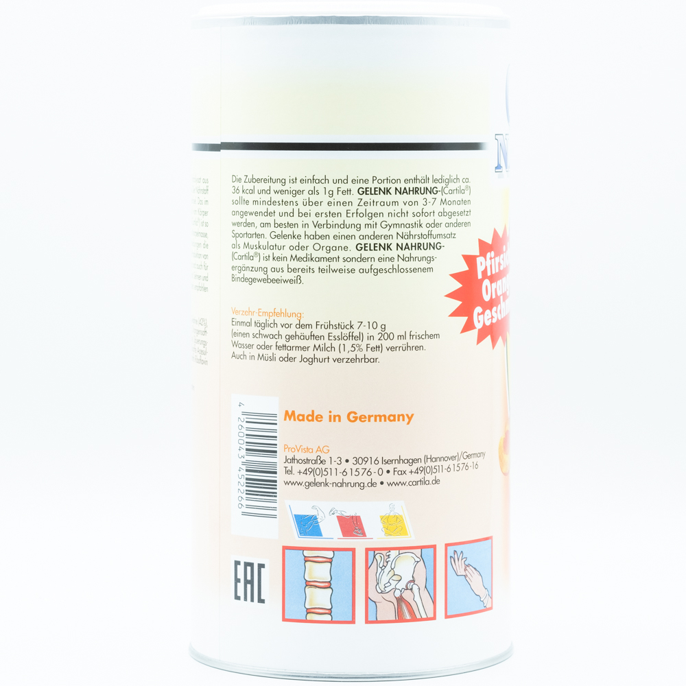 GELENK NAHRUNG Pfirsich Orange Pulver