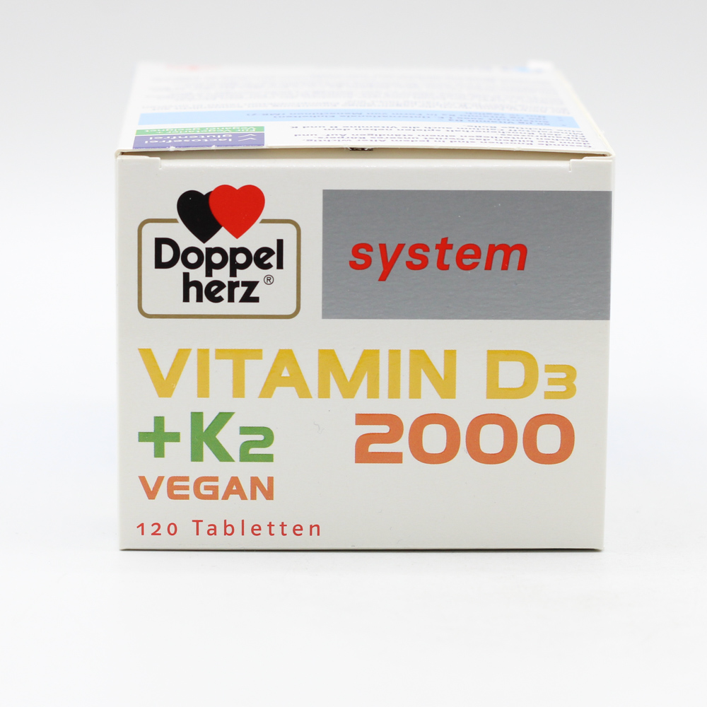 DOPPELHERZ Vitamin D3 2000+K2 system Tabletten
