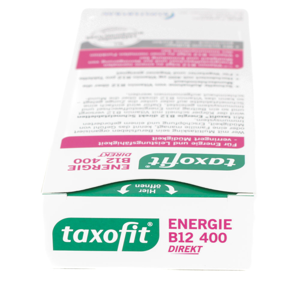 TAXOFIT Energie B12 400 Direkt Schmelztabletten