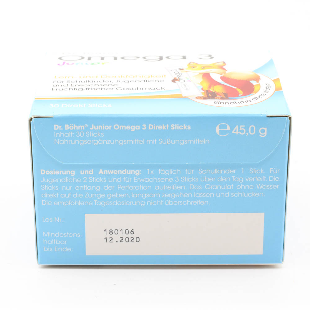 OMEGA-3 DIREKT Sticks Junior Beutel Dr.Böhm