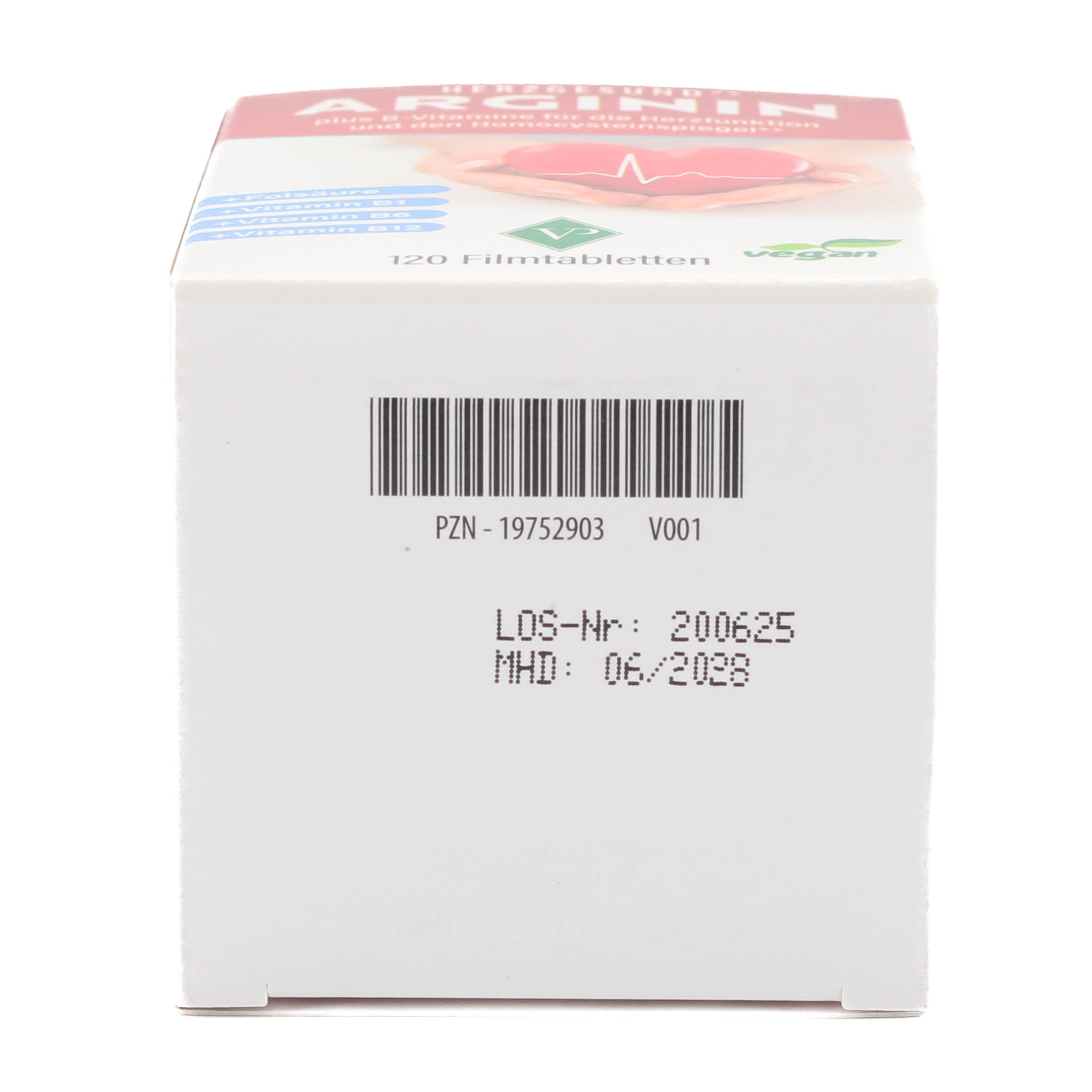 ARGININ HERZGESUND+Vit.B1+B6+B12+Folsäure Filmtab.
