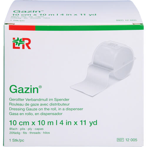 GAZIN Verbandmull 10 cmx10 m 8fach