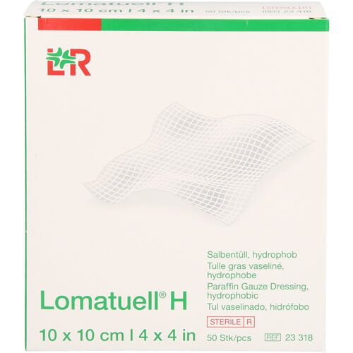 LOMATUELL H Salbentüll 10x10 cm steril