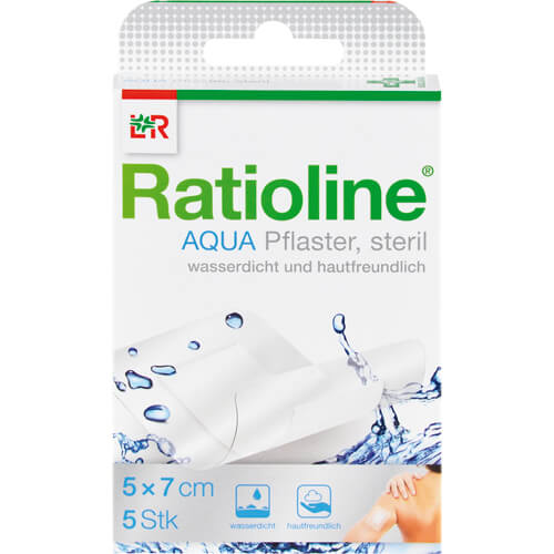 RATIOLINE aqua Duschpflaster Plus 5x7 cm steril