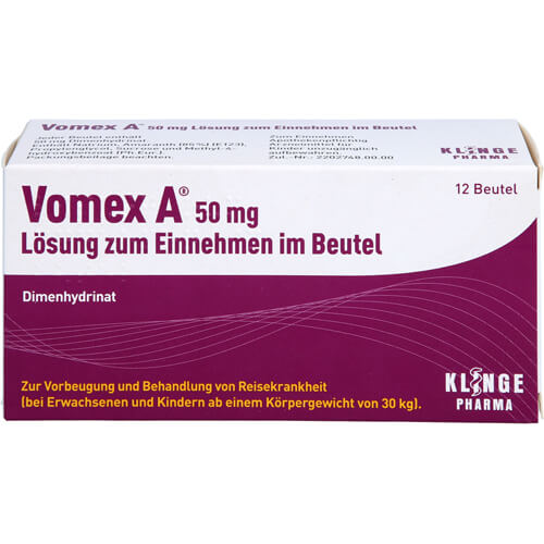 VOMEX A 50 mg Lsg.z.Einnehmen im Beutel