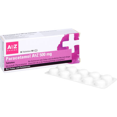 PARACETAMOL AbZ 500 mg Tabletten