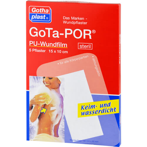 GOTA-POR PU Wundfilm 15x10 cm steril Pflaster