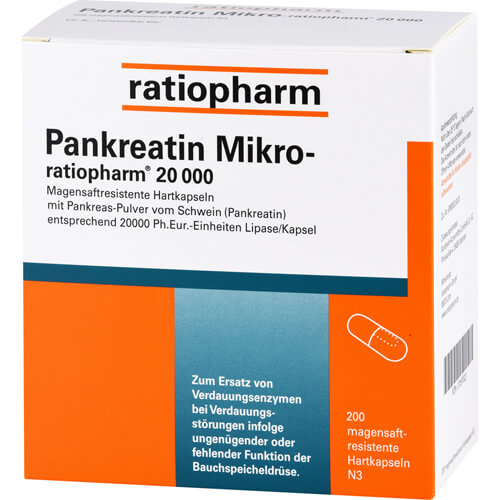 PANKREATIN Mikro-ratio.20.000 magensaftr.Hartkaps.
