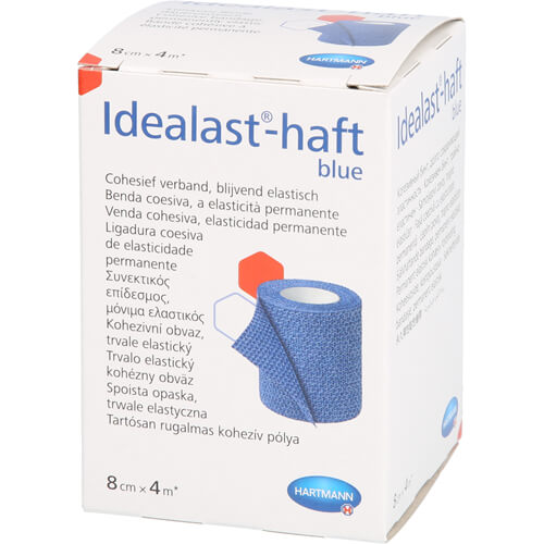 IDEALAST-haft color Binde 8 cmx4 m blau