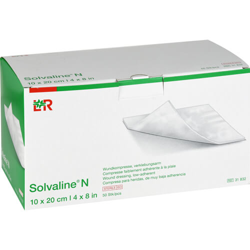 SOLVALINE N Kompressen 10x20 cm steril