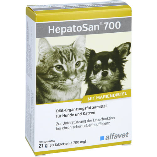 HEPATOSAN 700 Diät-Erg.Futterm.Tab.f.Hund/Katze