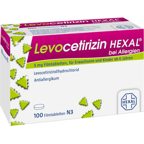 LEVOCETIRIZIN HEXAL bei Allergien 5 mg Filmtabl.