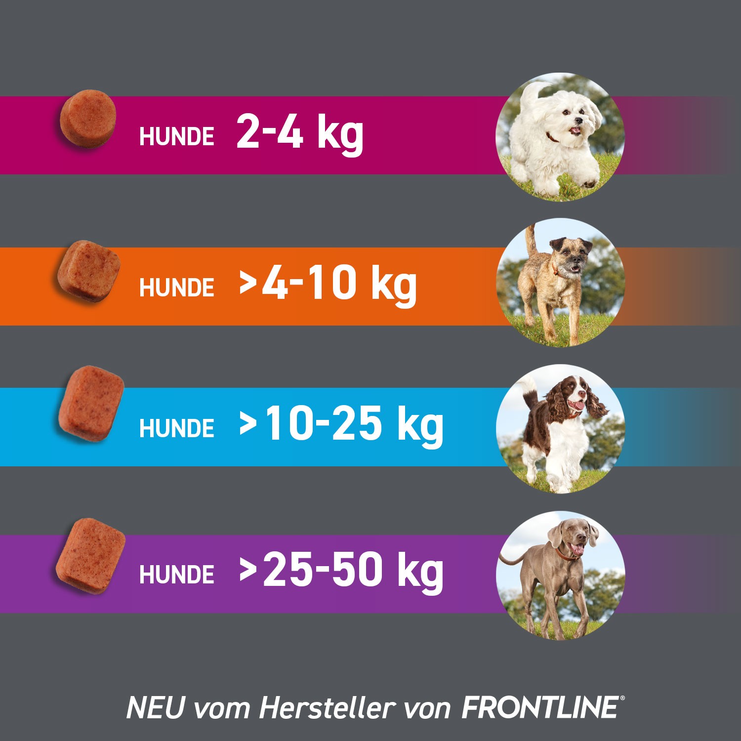 FRONTPRO 28 mg Kautabletten f.Hunde >4-10 kg