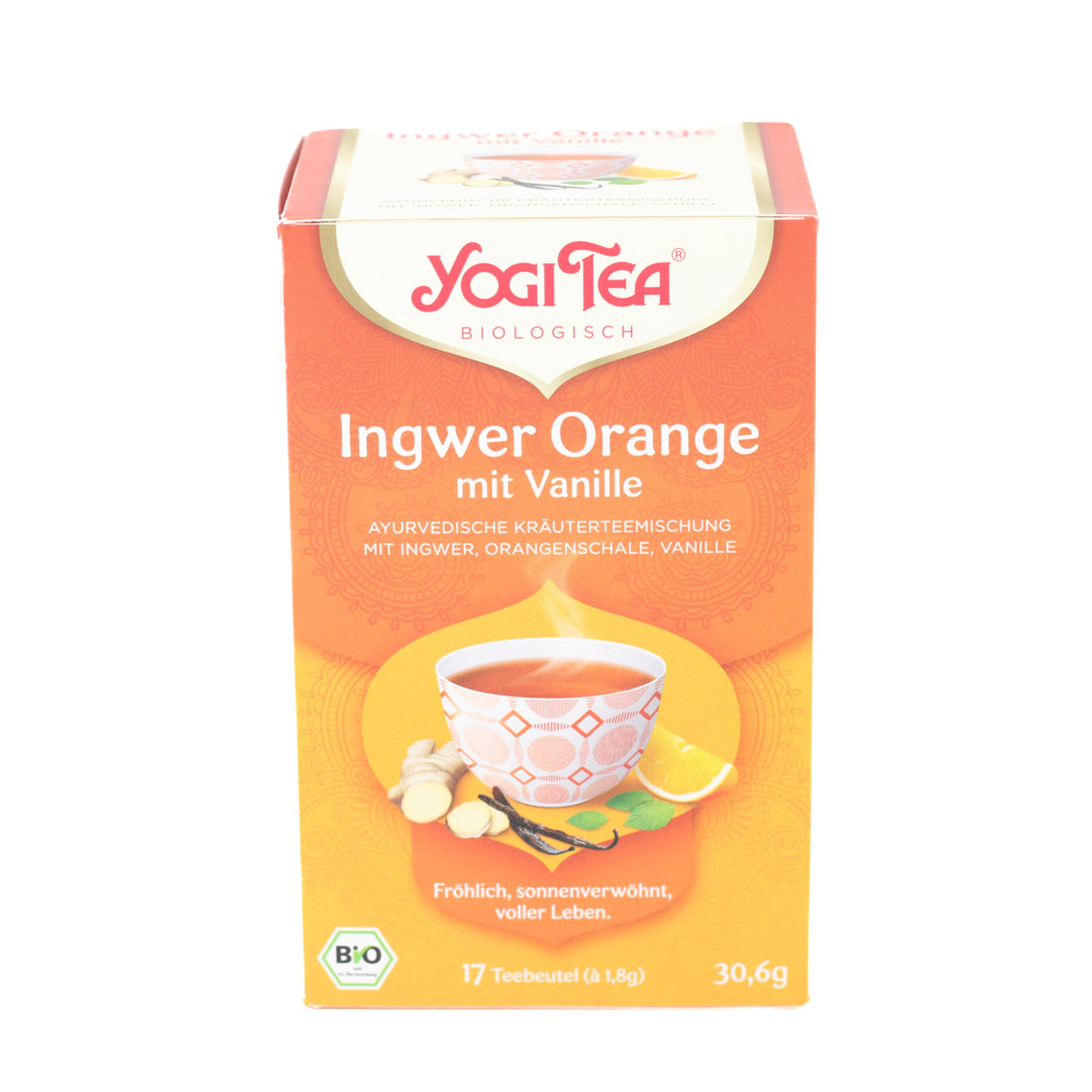 YOGI TEA Ingwer Orange mit Vanille Bio Filterbeut.