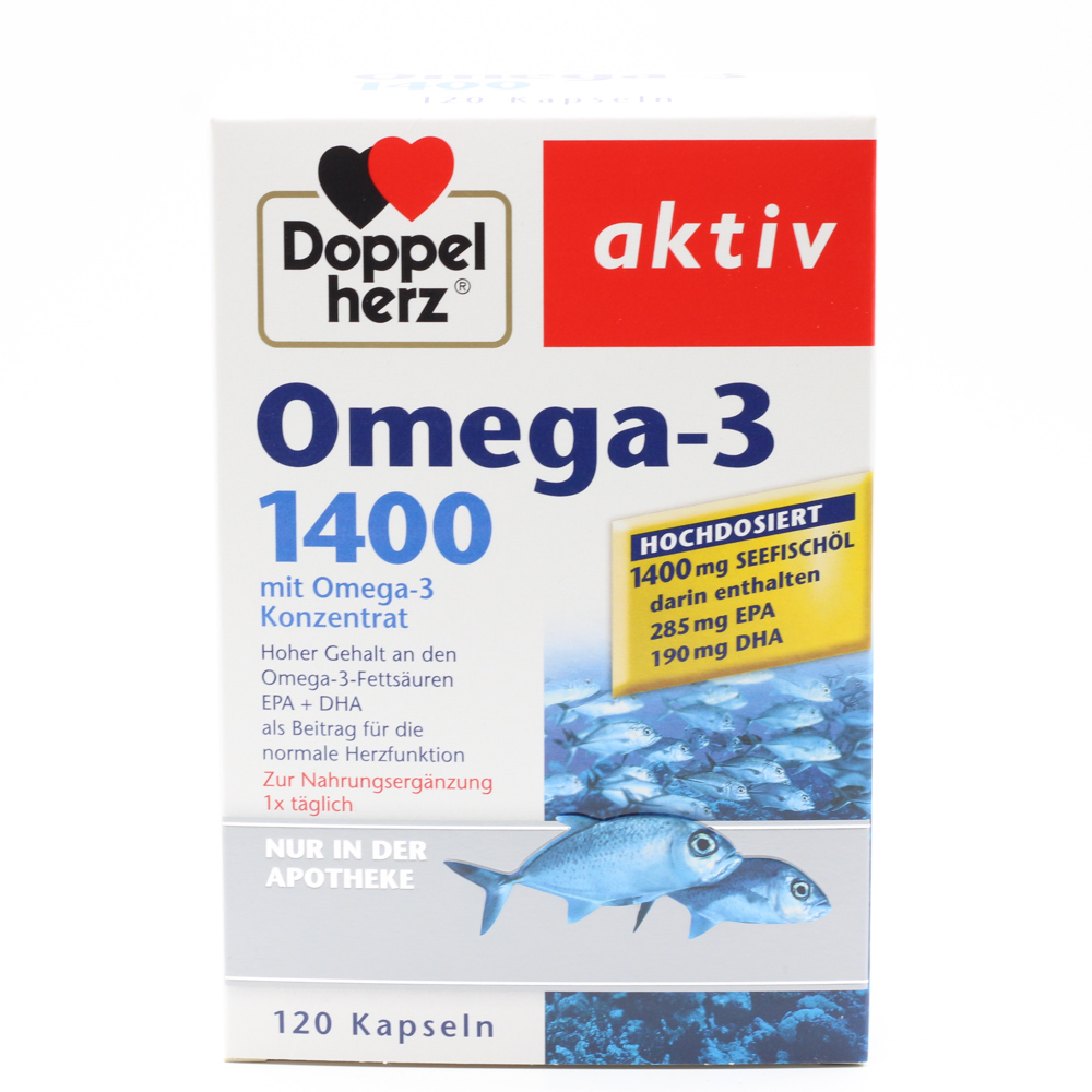 DOPPELHERZ Omega-3 1.400 Kapseln