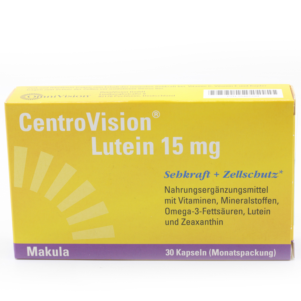 CENTROVISION Lutein 15 mg Kapseln