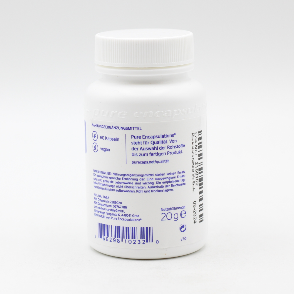 PURE ENCAPSULATIONS reduziertes Glutathion Kapseln