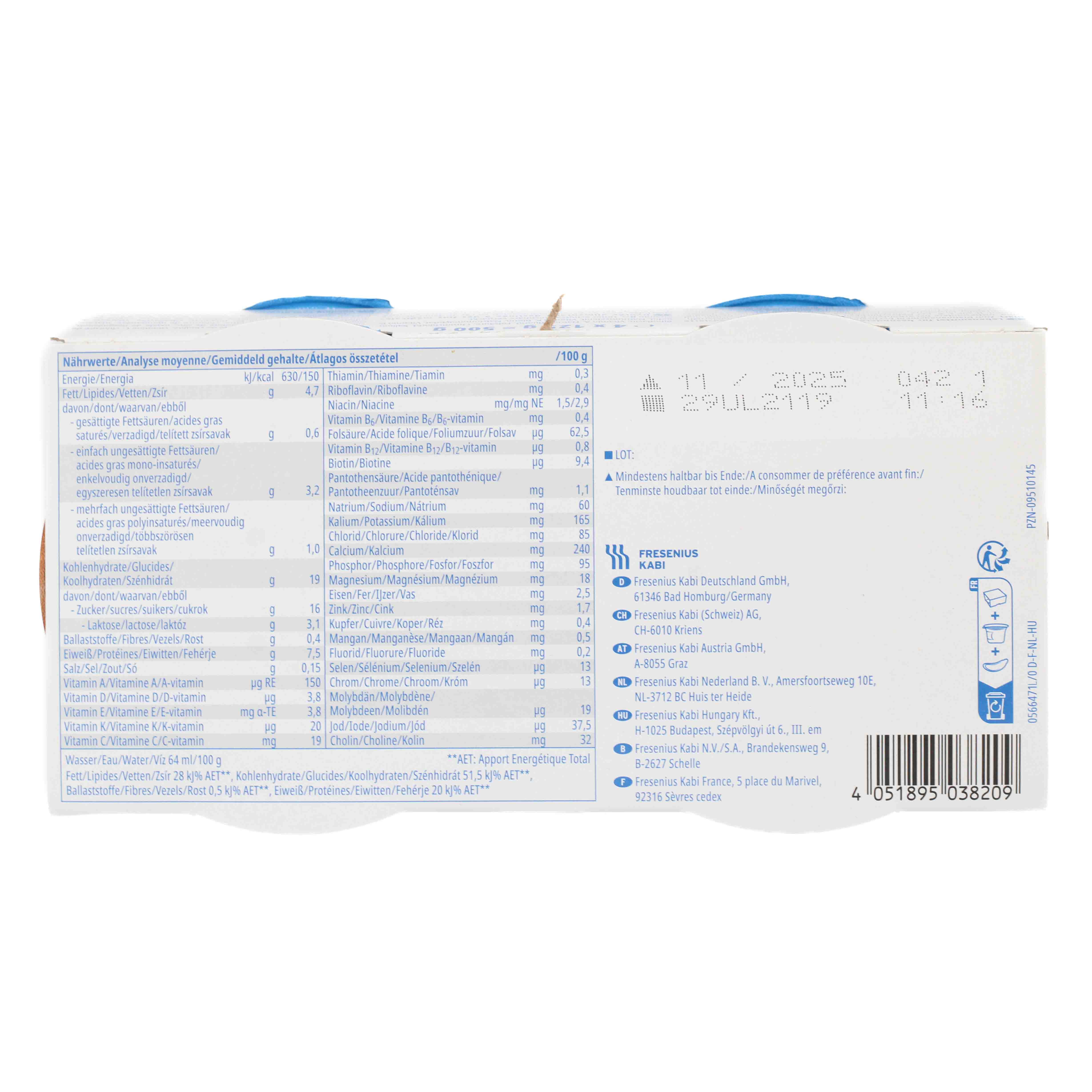 FRESUBIN YOcreme Aprikose Pfirsich