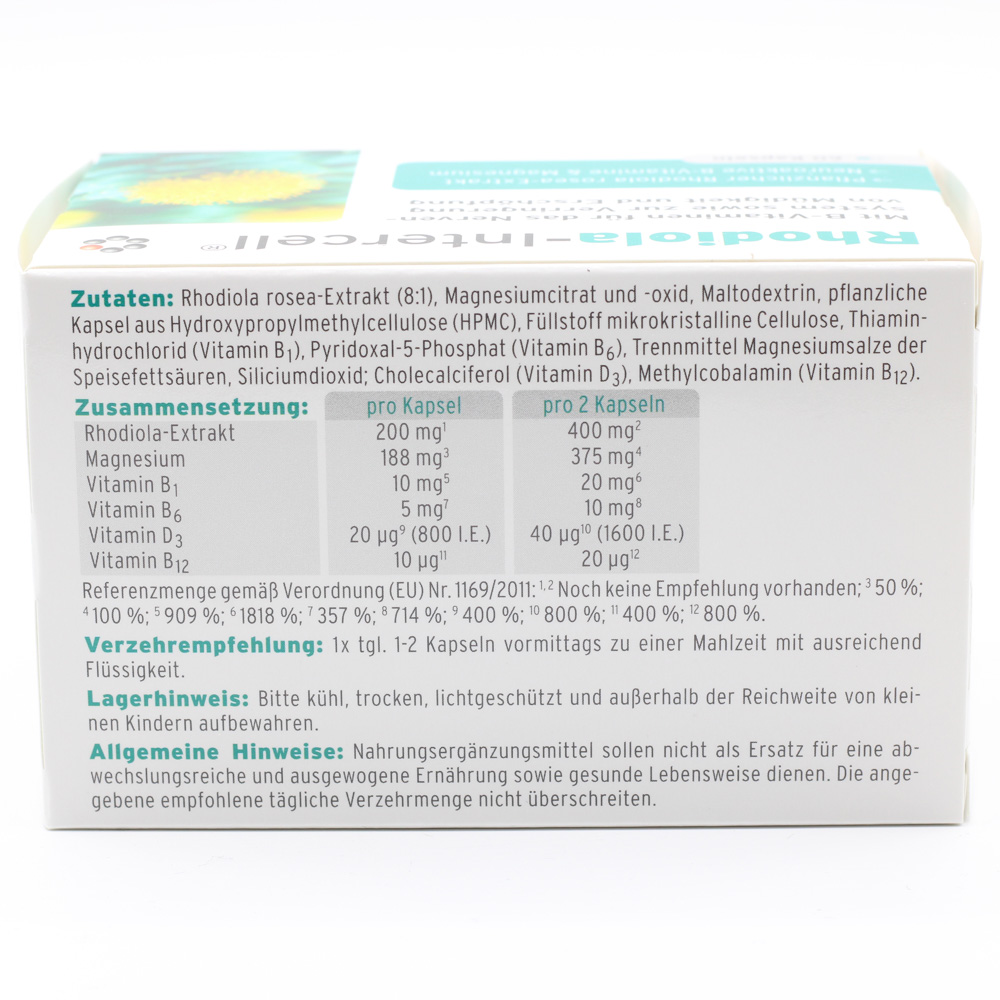 RHODIOLA-INTERCELL Kapseln