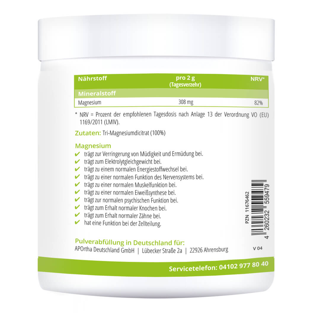 MAGNESIUM TRI-MAGNESIUMDICITRAT Pulver