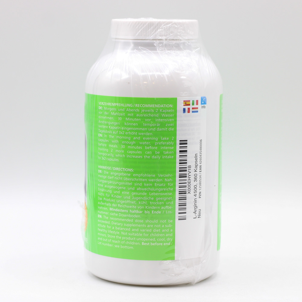 L-ARGININ HOCHDOSIERT 4.500 mg Kapseln