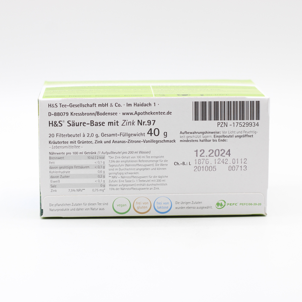 H&S Säure-Base m.Zink Filterbeutel