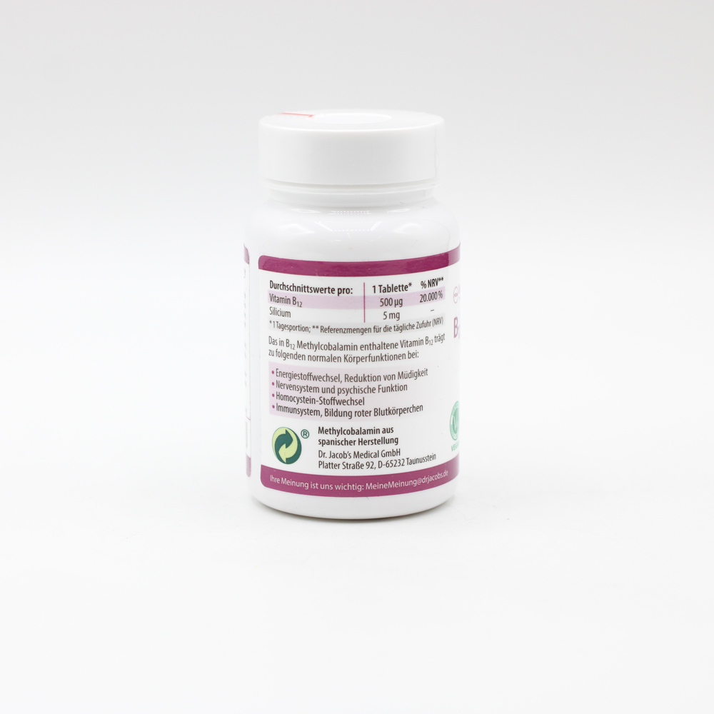 B12 METHYLCOBALAMIN Dr.Jacob's Lutschtabletten
