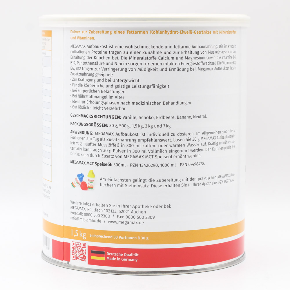 MEGAMAX Aufbaukost neutral Pulver