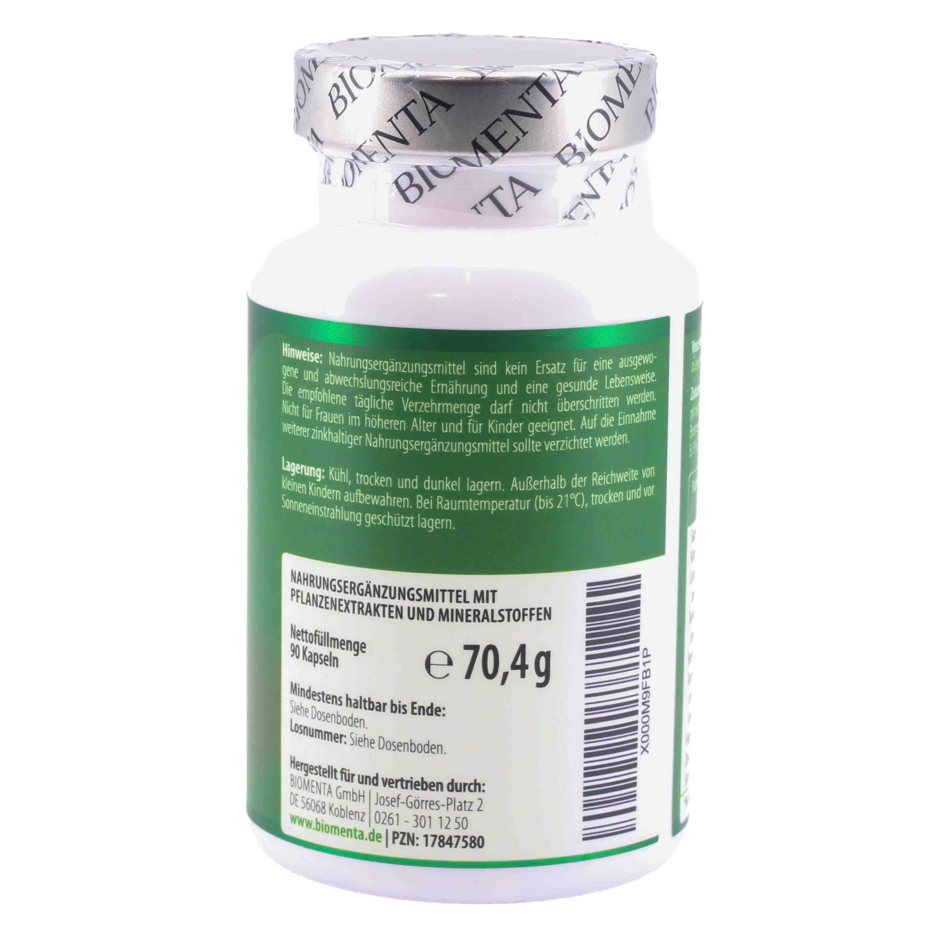 BIOMENTA Sägepalme+Kürbis Komplex Kapseln