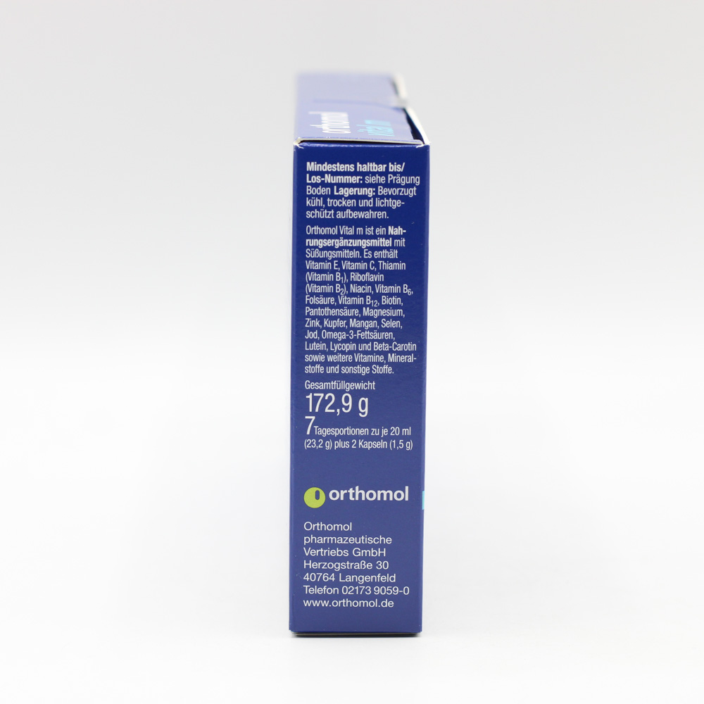 ORTHOMOL Vital M Trinkfläschchen/Kaps.Kombipack.