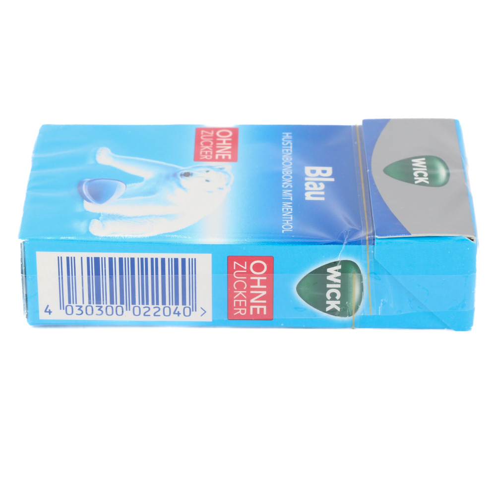 WICK BLAU Menthol Bonbons o.Zucker Clickbox