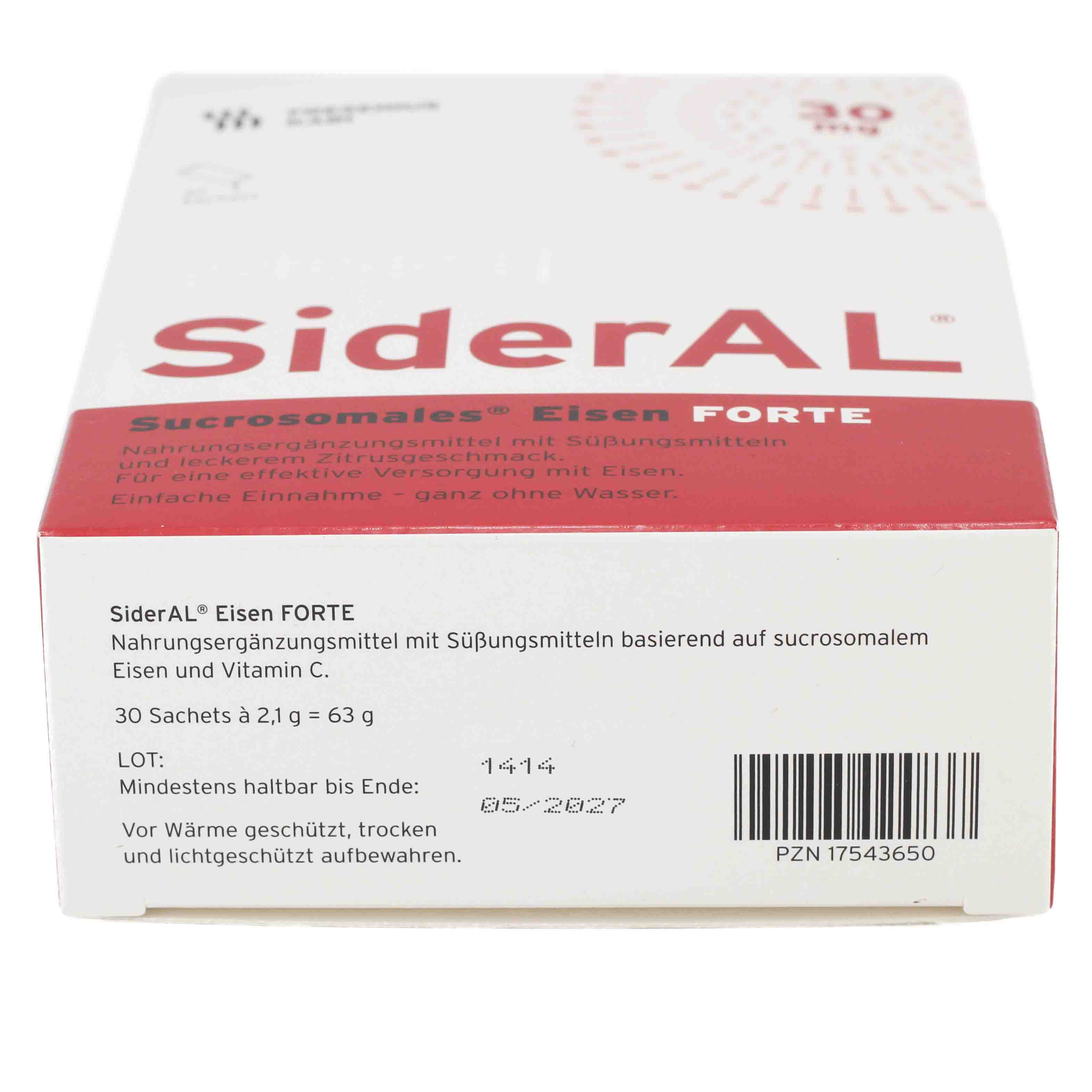 SiderAL® Eisen Forte 30mg Zitrus bei erhöhtem Eisenbedarf